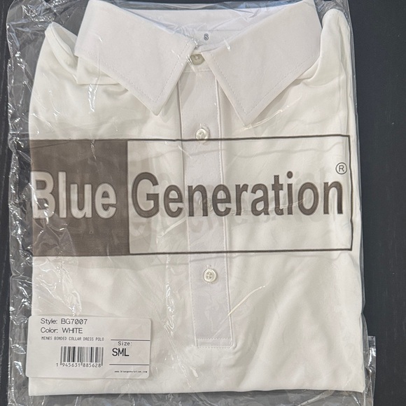 Blue Generation Mens Collared Dress Polo Size Small - Picture 2 of 4